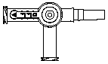 Three-way luer slip, stopcock, clear. Model 450-363